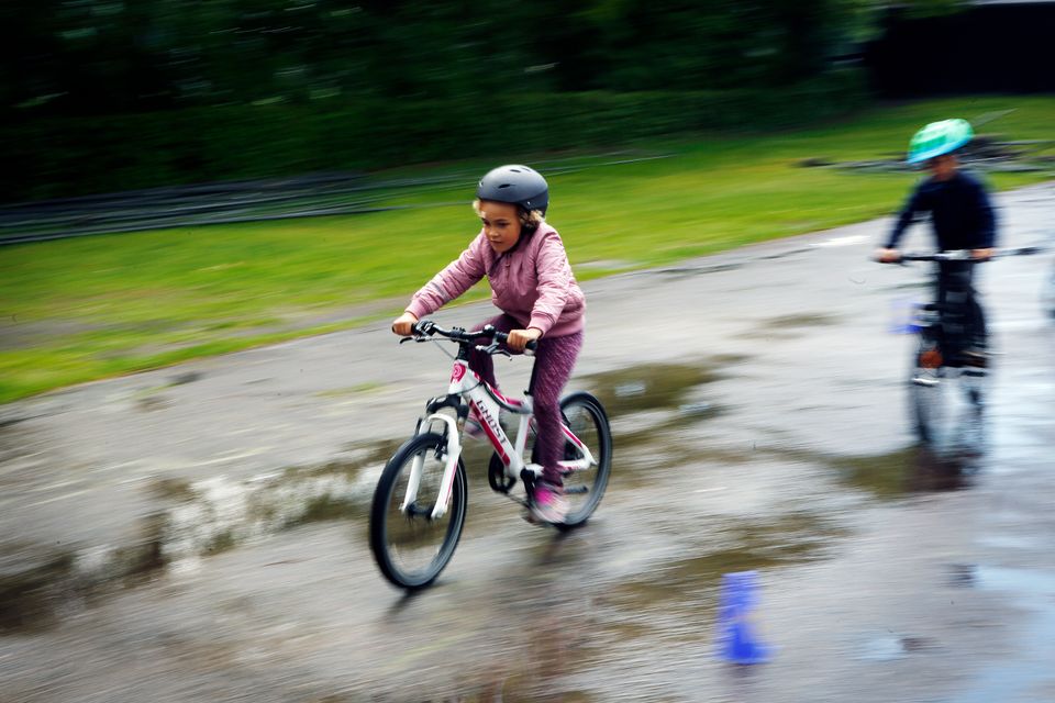 Børn deltager i Vi kan cykle! Foto: Jens Hasse Cyklistforbundet